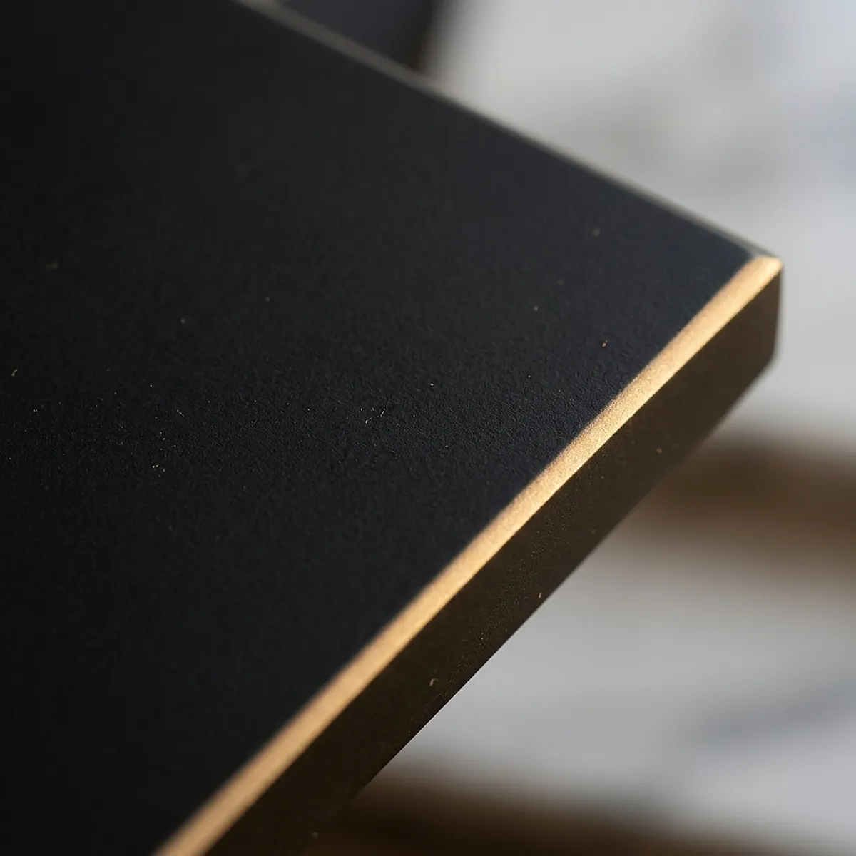 Matte black lacquer